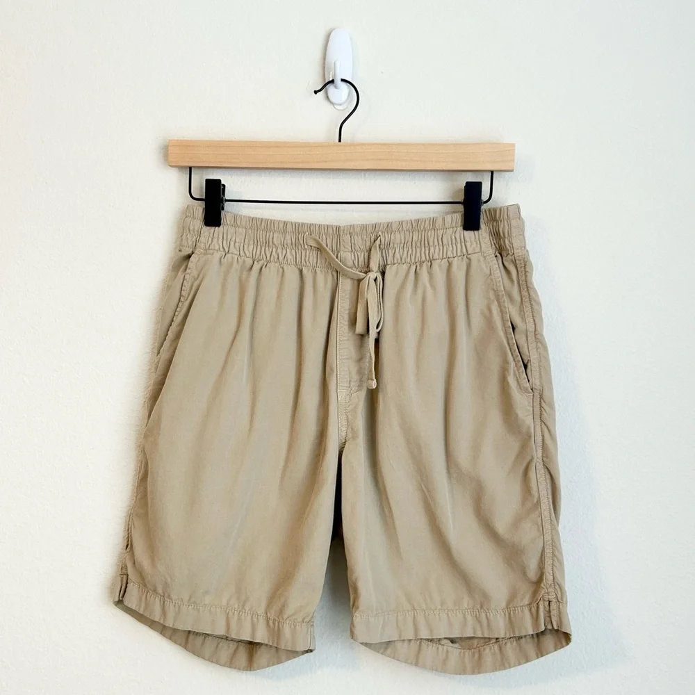 Faherty Men’s Marty Cloud Cotton Shorts Pima Cotton Khaki, Size Small